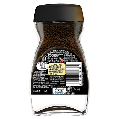 Nescafe Classic Black Roast Instant Coffee, 90g Jar, Rich & Dark | 100% Pure Soluble Coffee Powder - "Bold Black Roast in Every Sip!"