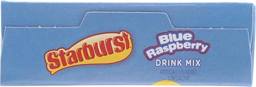 Starburst Zero Sugar Blue Raspberry Singles to Go Drink Mix, 13.5g