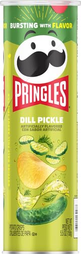 Pringles Screamin' Dill Pickle Potato Crisps, 158 Grams - Screamin' dill pickle Pringles!