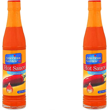 American Garden AG HOT SAUCE Louisiana Style - 88ml (Pack of 3) - Bring the Heat!