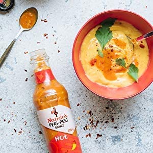 Nando's Peri Peri Chilli Sauce - Hot, 250g, Pack of 2, Product of The Netherlands - "Hot Peri Peri Twin Pack!"