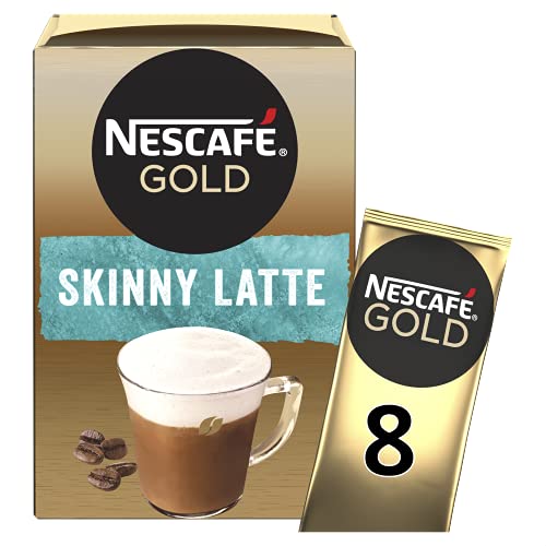 Nescafe Gold Skinny Latte Coffee, 5.5 oz ℮ 156 g - "Skinny Latte Gold - Guilt-Free Coffee Indulgence!"