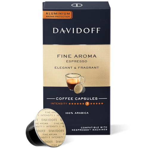 Davidoff Fine Aroma Coffee Capsules - 7/12 Intensity - 10 X Capsules - 55 Gm - Aromatic allure!