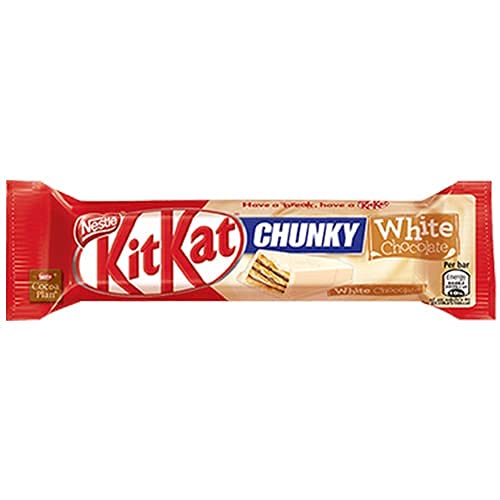 Kit Kat Chunky White Chocolate Bar, 40 g, 4 Pack - Share the sweetness with Kit Kat Chunky White Chocolate Bar, 40g, pack of 4.