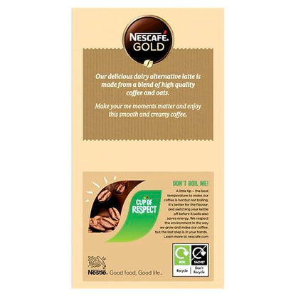 Nescafe Gold Oat Latte Coffee Box ( 6 X 16g ), 96g - "Gold Oat Latte - Creamy Oat Delight in Every Cup!"