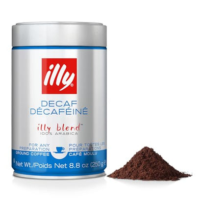 Illy Espresso Ground Decaffeinated Coffee - Bag, 8.8 Ounces - Ground decaffeinated espresso coffee, 8.8 oz bag.