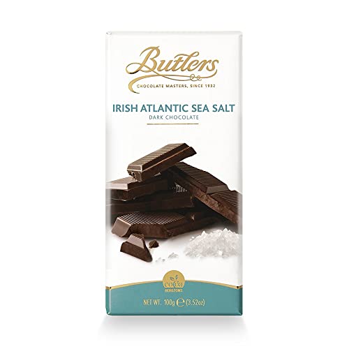 Butlers Chocolate Masters Irish Atlantic Sea Salt Dark Chocolate 100g (Imported) - Salty dark indulgence