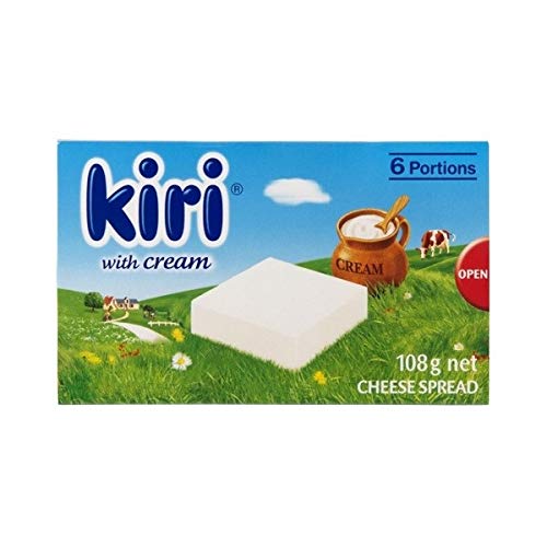 Kiri Fresh Cream 6 Cube Cheese - Pack Of 2x 108 gm - Double the delight with Kiri Fresh Cream 6 Cube Cheese, pack of 2, 108g each.