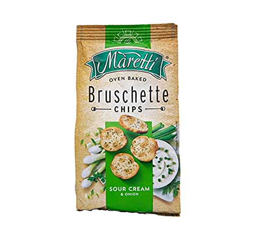 Maretti Oven Baked Bruschette Sour Cream & Onion Chips, 70 grams - "Sour Cream & Onion Chips!"