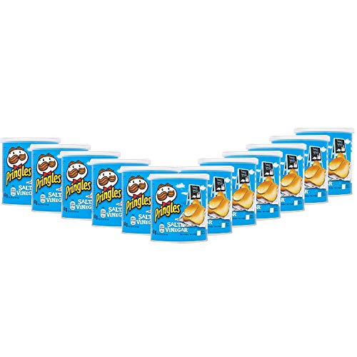 Pringles Salt & Vinegar- 12 Pack, 12 x 40 g - Tangy salt and vinegar Pringles pack!