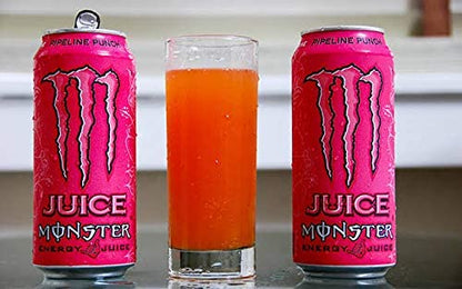 Monster Pipeline Punch Energy Drink 500Ml (Pack Of 2 Cans), Vegetarian - "Pipeline Punch Duo!"