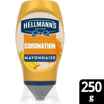 Hellman's Coronation Mayonnaise 250G - Rich & Creamy Sauce for Gourmet Delight, Perfect for Sandwiches, Salads, and More! - Creamy coronation mayo for gourmet dishes.