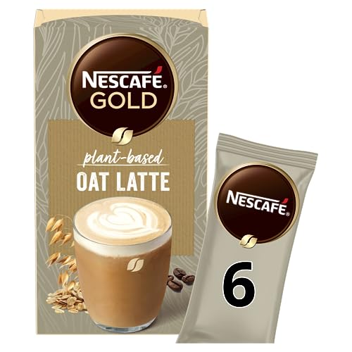 Nescafe Gold Oat Latte Coffee Box ( 6 X 16g ), 96g - "Gold Oat Latte - Creamy Oat Delight in Every Cup!"