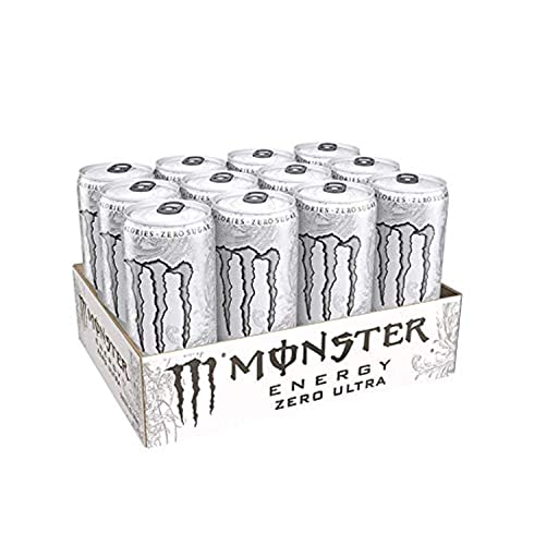 Monster Energy Chefsneed Ultra Zero Drink, (Pack Of 12 Cans X 500Ml Each), Vegetarian - Ultra Zero - "Ultra Zero Boost!"