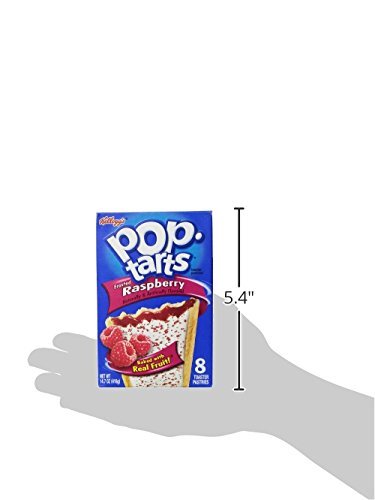 Kellogg's Pop Tarts, Frosted Raspberry, 416g (8pcs) - Refreshing raspberry flavor in Kellogg's Pop Tarts, Frosted Raspberry, 416g (8pcs).