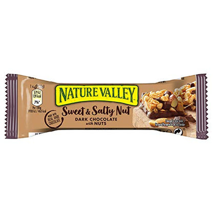 Nature Valley Sweet & Salty Nut Dark Chocolate with Nuts 4 Bars 120g - "Sweet & Salty Nutty Delight!"