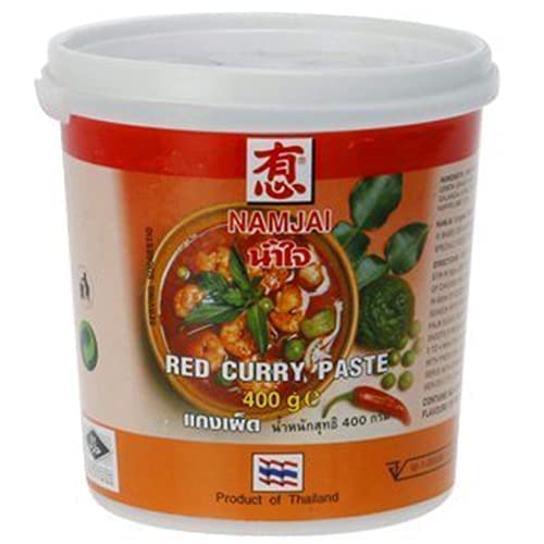 Namjai Red Curry Paste, 400 g - "Red Curry Feast!"