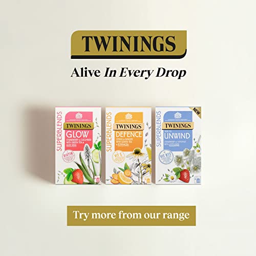 Twinings Superblends Focus Mango & Pineapple with Ginseng Tea 20 Tea Bag, 30g