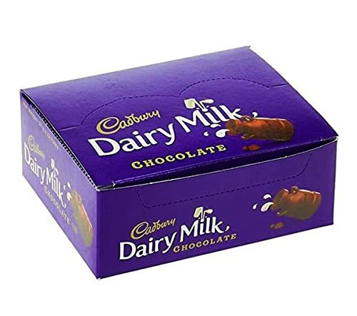 Cadbury Dairy Milk Chocolate 37g × 12 (Imported) - Classic milk chocolate