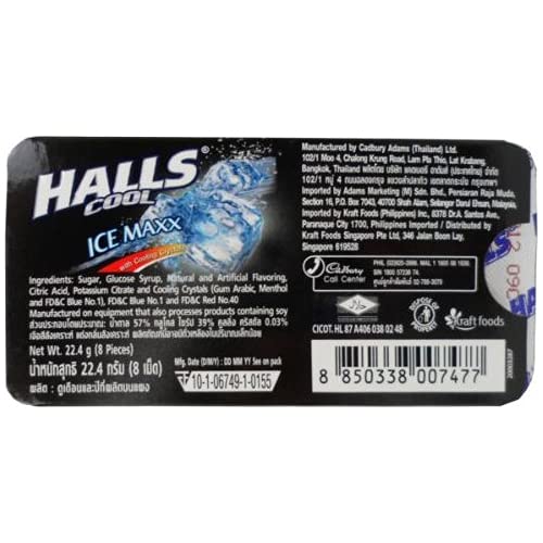 Halls Ice Maxx Candy, 22.4 g, 4 Pack - Refreshing menthol candy with an icy blast in a convenient 4-pack.