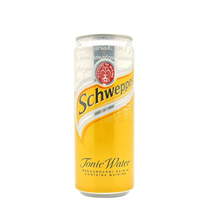 Schweppes ChefsNeed Schweppes Tonic Water 330ml, Pack of 12 cans (Imported Product)