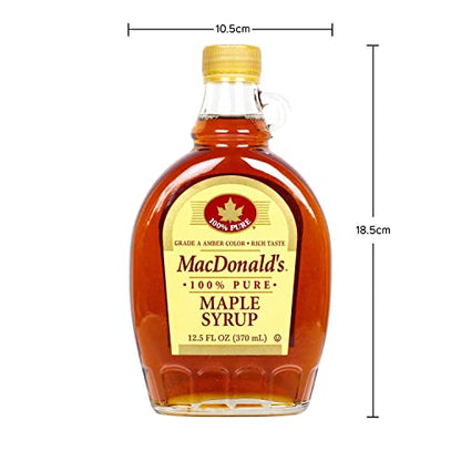 MacDonald's Co. Maple Syrup, 370, Liquid, 370 Gram - "Liquid Maple Joy!"