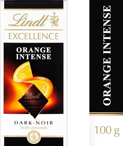 Lindt Excellence Dark Orange Chocolate Bar, 100g (Pack Of 2)