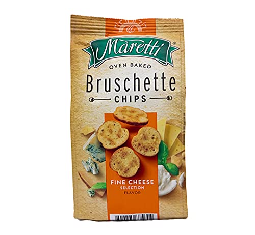 Maretti Oven Baked Bruschette Chips Fine Cheese Selection, 70 grams - "Fine Cheese Bruschette Chips!"