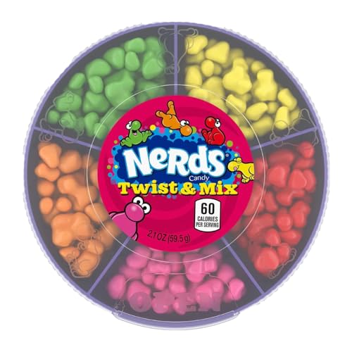 Nerds Twist & Mix Candy 59.5 Grams, Mixed Fruit - "Twist & Mix Nerds!"