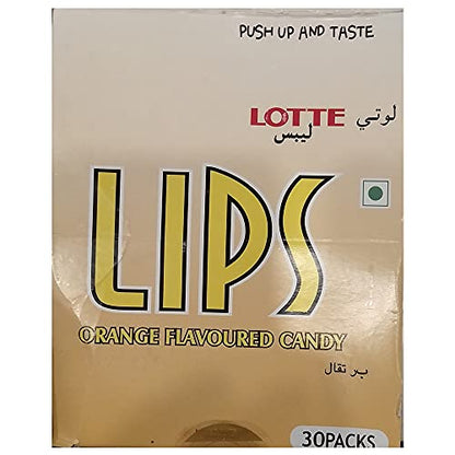 Lotte Lips, Orange Flavoured Candy, 420g - "Orange Candy Fun!"