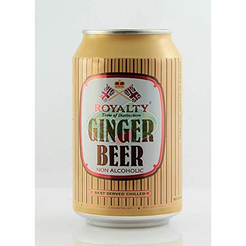 Royalty Ginger Beer Non Alcoholic 330ml,Pack of 6 Cans (Imported Product)