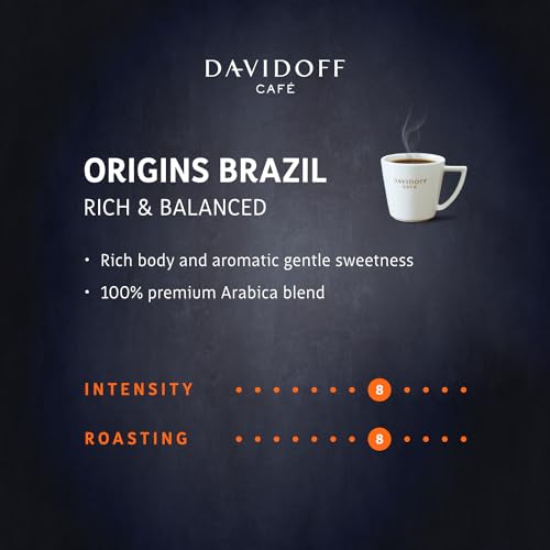 Davidoff Origins Brazil Flavour Instant Coffee, 3.53 oz ℮ 100 g, Granule, Glass Bottle - Brazilian boldness!