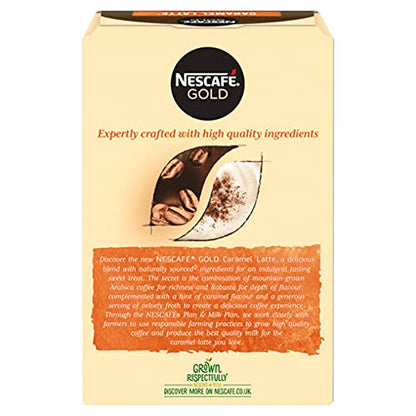 Nescafe Gold Caramel Latte Pack of 6, x 136 g - "Gold Caramel Latte - 6 Packs of Sweet Delight!"