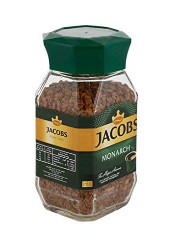 Jacobs Monarch Instant Coffee Bottle 190G, Ground - Monarch instant coffee from Jacobs, 190g bottle of rich ground coffee.