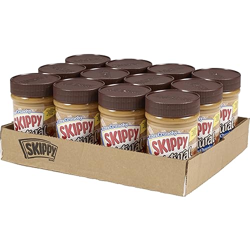 Skippy Natural Peanut Butter, Crunchy, 462g