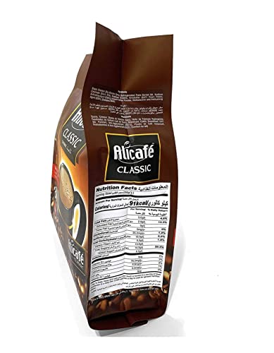 Alicafe Classic 3 in 1 Instant Coffee, Bag, Ground, 30 X 20g 600g - Instant Energy!