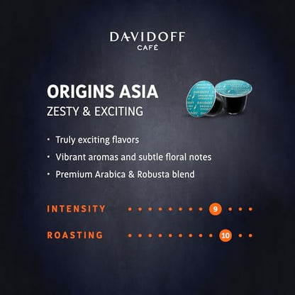 Davidoff Origins Asia Espresso Coffee 9/12 Intensity 10x Capsules, 1.94 oz ℮ 55 g - Asian espresso excellence!