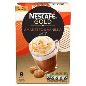 Nescafe Gold Amaretto & Vanilla Latte - "Gold Amaretto & Vanilla Latte - Pure Indulgence!"