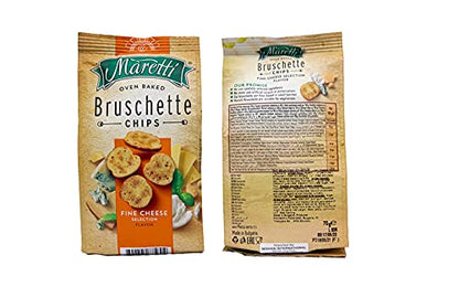 Maretti Oven Baked Bruschette Chips Fine Cheese Selection, 70 grams - "Fine Cheese Bruschette Chips!"