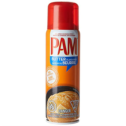 Pam Spray Butter, 142g - "Sprayable buttery goodness!"