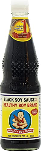 Healthy Boy Black Soy Sauce, 700 ml, Black, Brown & Yellow, Medium (5365-1) - Classic black soy sauce for cooking.