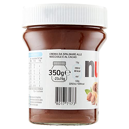 Nutella Chocolate Hazelnut Spread, 350 g - "Chocoholic's delight!"