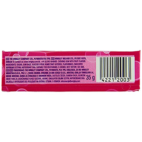 Hubba Bubba Wrigley's Original Flavour Chunky and Bubbly Bubble Gum, 1.23 oz / 35 g, 2 Pack - Two packs of original Wrigley's bubble gum, 35g each.