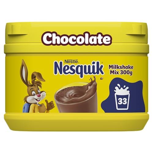 Nesquik Nestle Nesquik Chocolate Flavour Milkshake Mix, 300 G, (103066141), No Artificial Sweeteners - "Chocolate Nesquik Mix - 300g of Pure Milkshake Joy, No Artificial Sweeteners!"