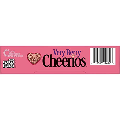 General Mills Very Berry Cheerios Flavoured with Real Fruit, Cereal 309g - Savor the burst of real berry flavors in Very Berry Cheerios