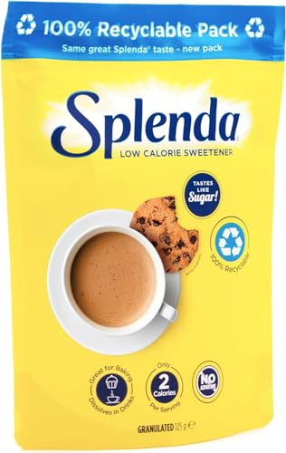 SPLENDA No Calorie Sweetener Granulated Sugar Substitute 125g Pouch - Add to Tea, Coffee & More!