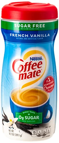 Nestlé Sugar Free French Vanilla Coffee Mate Bottle, 289 G - "Sugar Free French Vanilla Coffee Mate - 289g of Smooth Vanilla Creamer!"