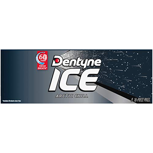 Dentyne Ice Arctic Chill 16 - Count Pack Of 9 - Icy cool freshness!