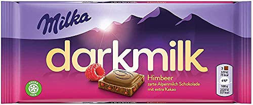 Milka Dark Milk Raspberry Chocolate, 2 x 85 g - "Raspberry Choco Bliss!"