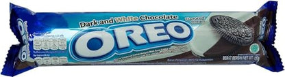 Oreo Dark & White Chocolate 130g - Indulgent Biscuits with a Blend of Rich Dark and Creamy White Chocolate Layers - "Dark and white chocolate indulgence!"